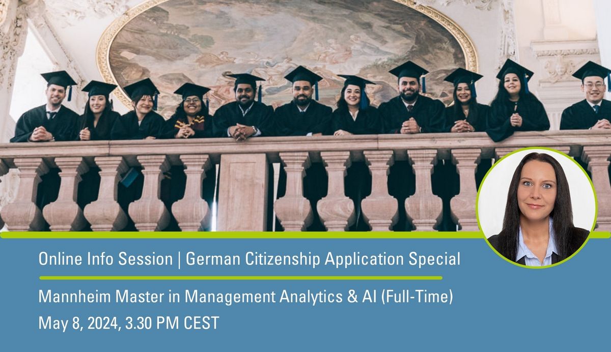 Mannheim Master in Management Analytics & AI (FullTime) Online Info