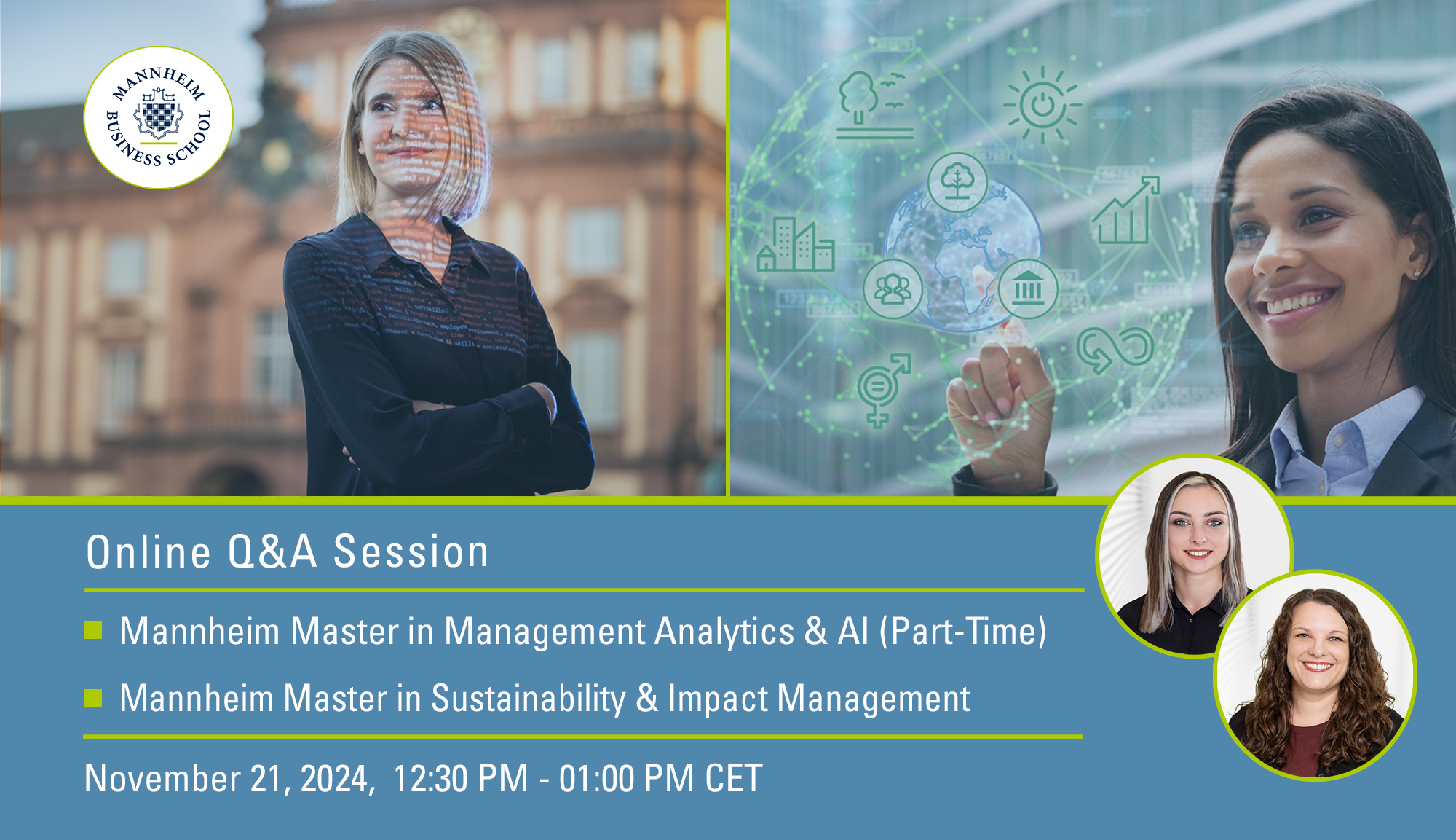 Mannheim Master in Management Analytics & AI berufsbegleitend in die Zukunft > Mannheim